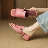 Marcella | Women's Sandal with Buckle and Leather