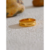 Fiora | Women Ring with Floral Design and Gold Plating