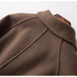 Cecilia | Women's Double-Breasted Wool Coat with Structured Straight Cut