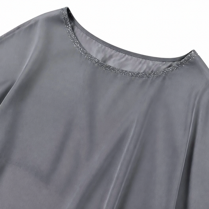 Lumésa – Chiffon Sequin Two-Piece Pantsuit Set