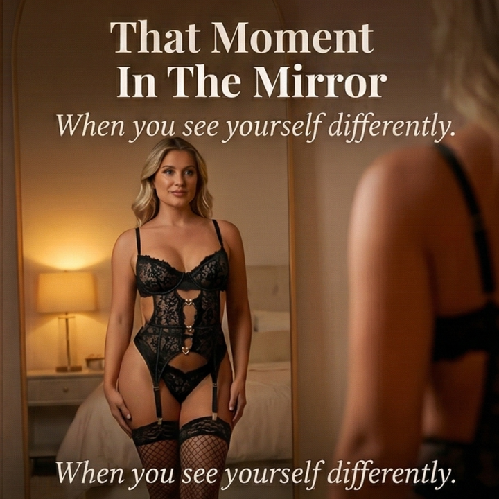 Velaire – Women's Floral Lace Bodysuit Set with Garter Belt and Stockings
