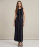 Mireya | Women's Ribbed Knit Maxi Dress with Contrast Seam Detail