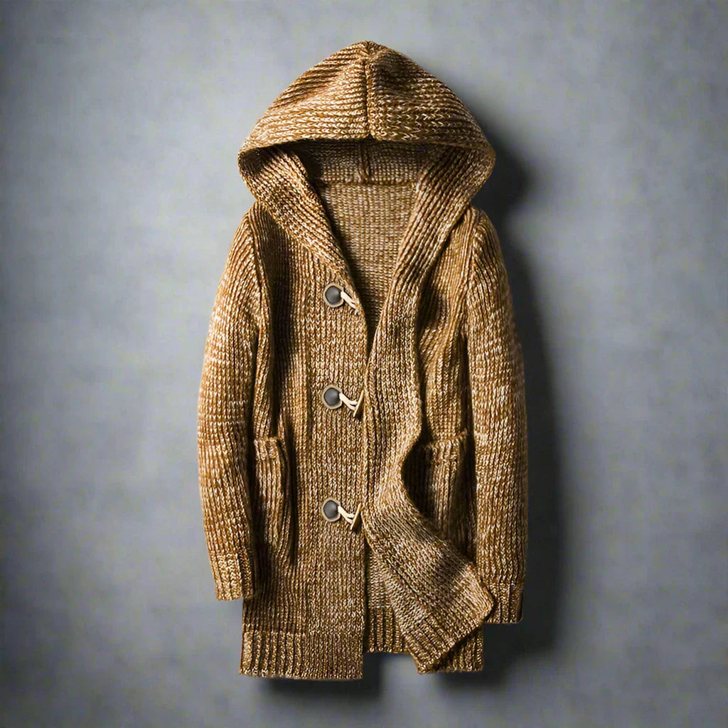 Preston | Men's Knit Cardigan with Hooded Design