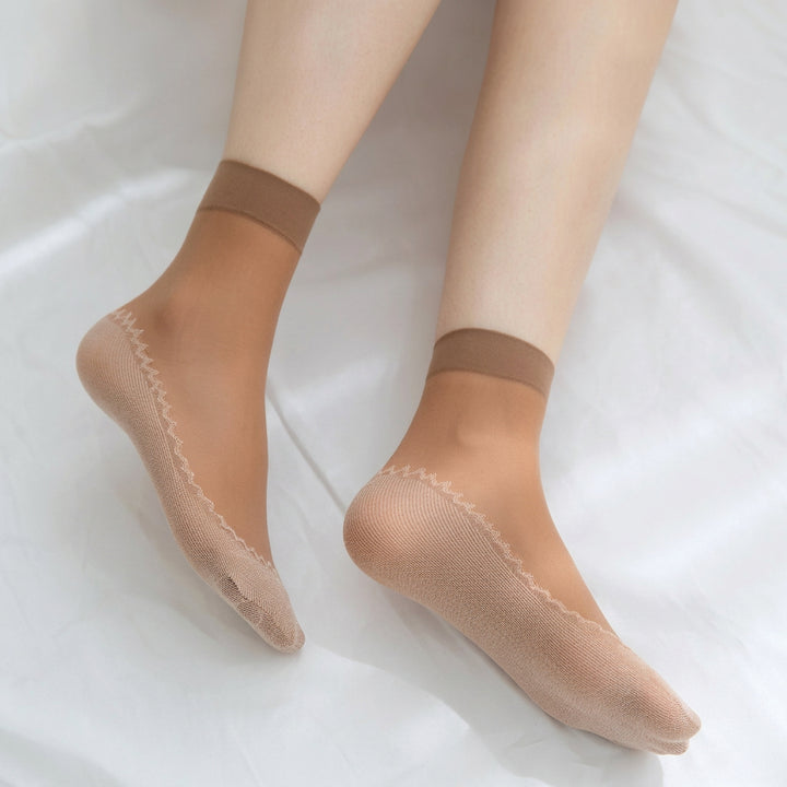 Sloane | Women's Socks with Cuffs and Toe Panels