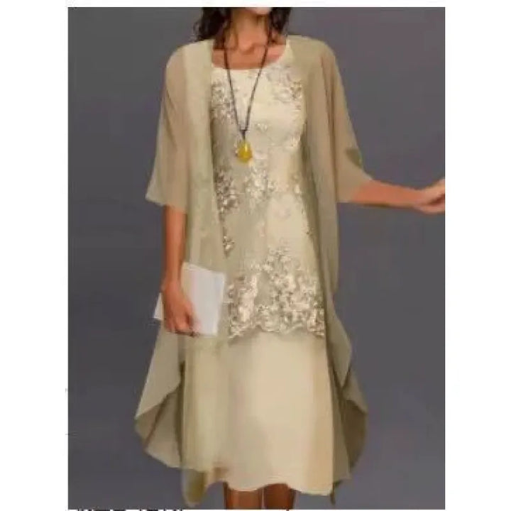 Brielle | Women's Maxi Dress with Floral Panels