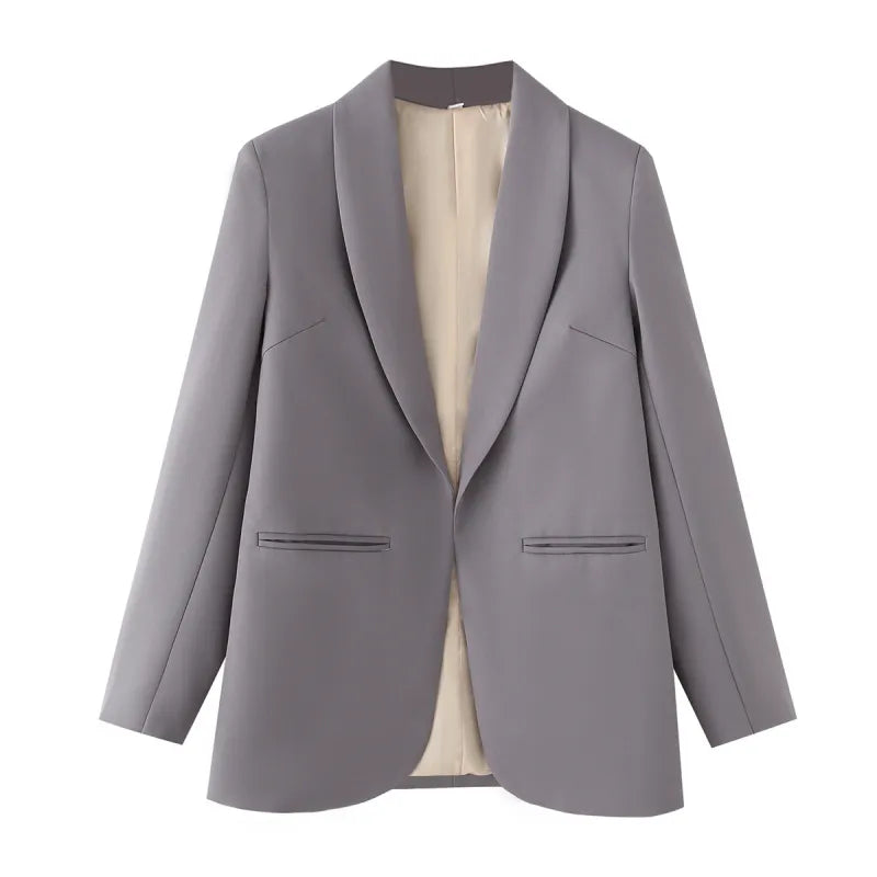 Livia | Women's Blazer with Shawl Collar and Pockets