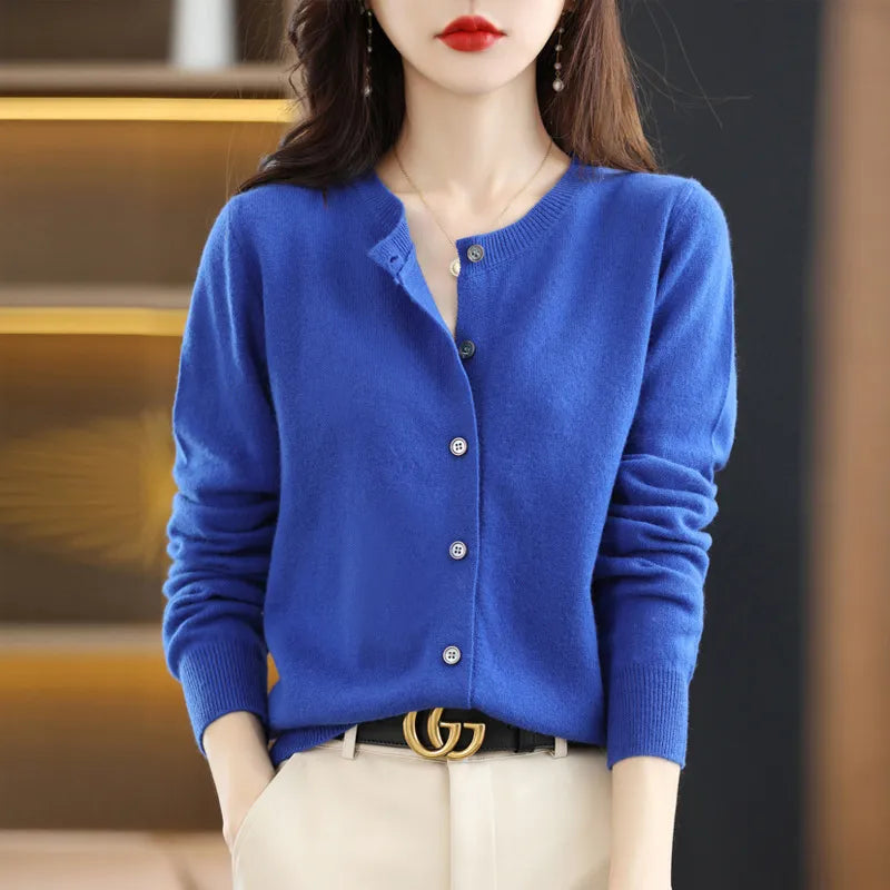 Emersyn | Women's Cardigan with Buttons and Ribbed Cuffs