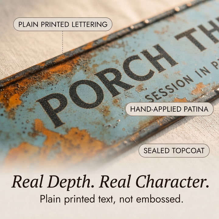 Porchly – Vintage Farmhouse Porch Therapy Plaque