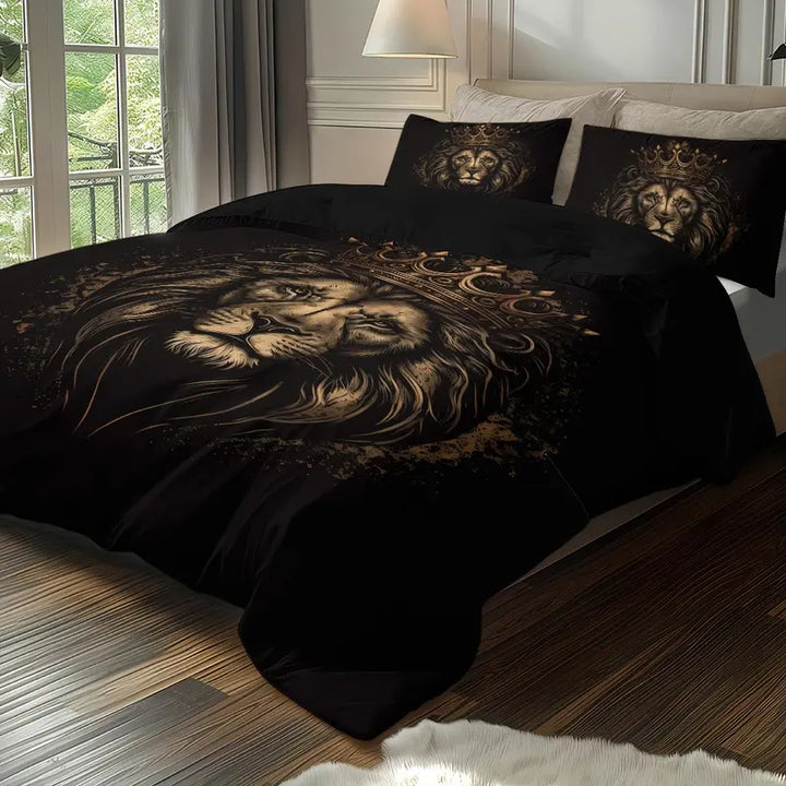 Dreamvera – Safari Lion Bedding Set, Duvet Cover & Pillowcases