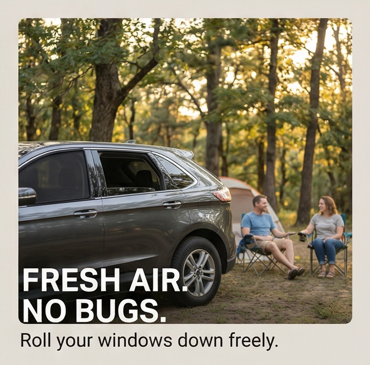 Breezeguard – Universal Car Window Sun & Bug Screen