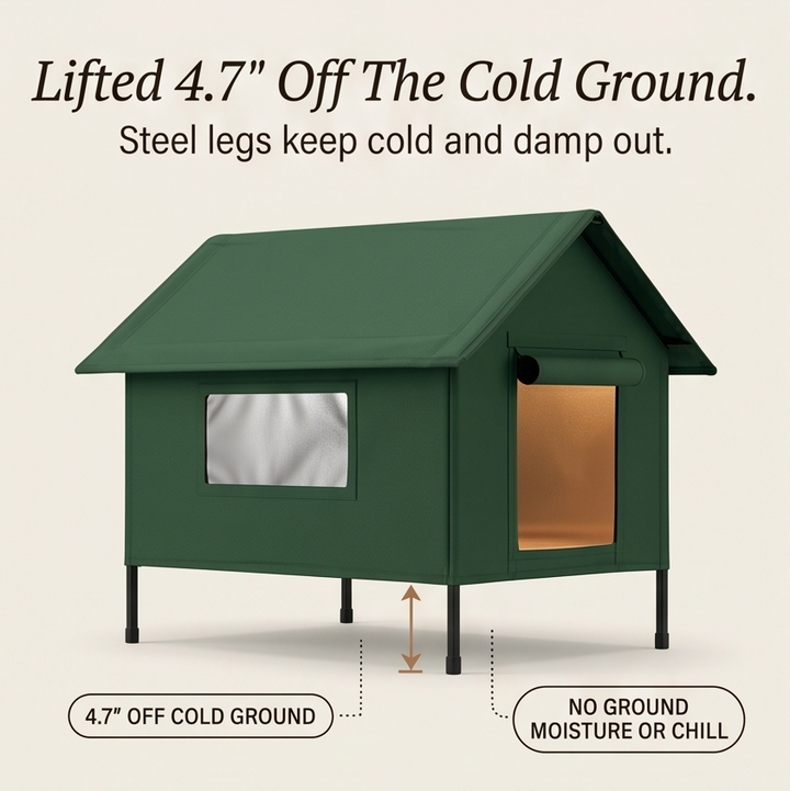 CatHaven – Waterproof Cat House with Thermal Lining