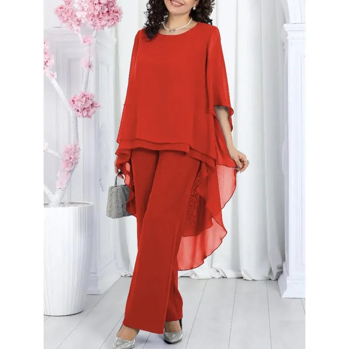 Maja | Women's Pants Set with Cape Sleeves