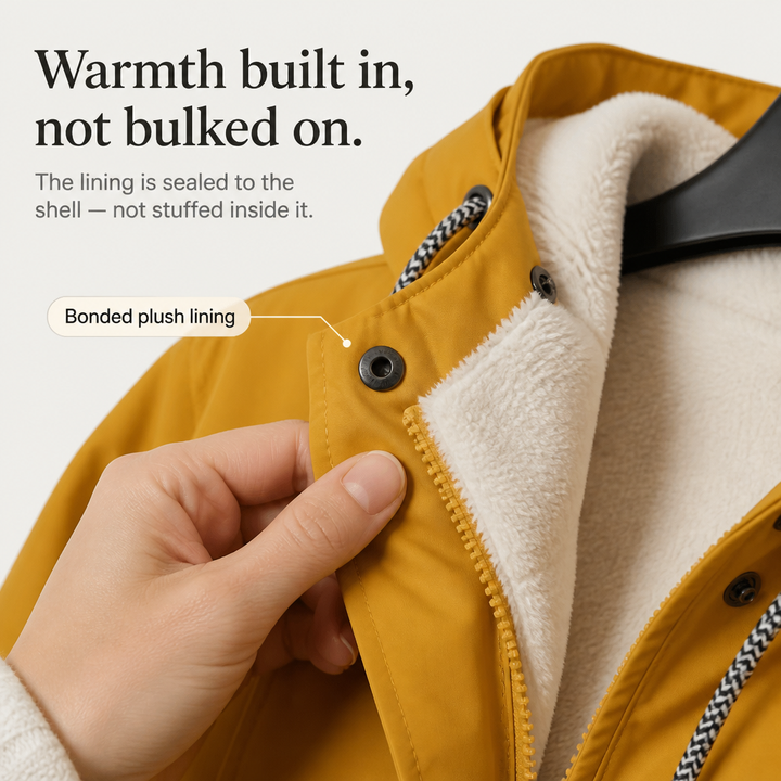 Cozynara – Fleece-Lined Hooded Windproof Jacket