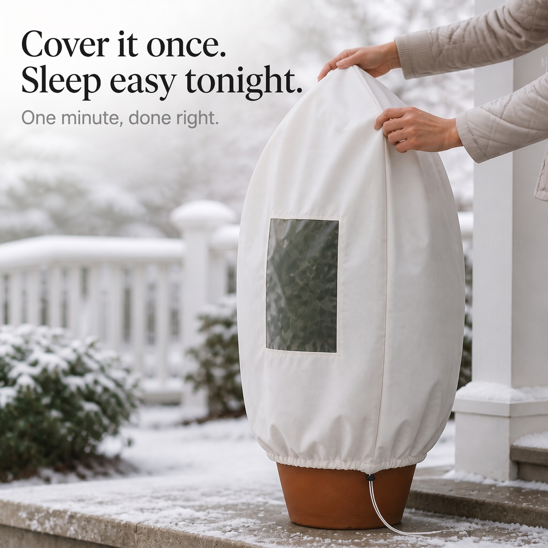 Frostview – Mesh Window Zippered Plant Frost Cover