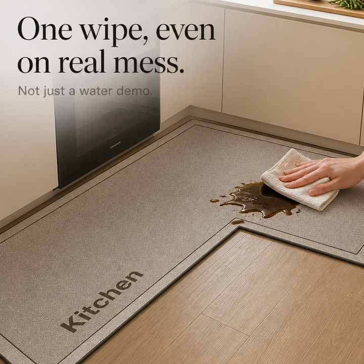Drymatt – L-Shaped Diatomite Quick-Dry Kitchen Mat