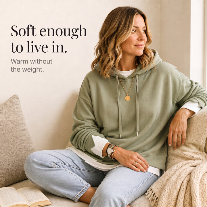 Layerlyn – Layered Two-Tone Hem Hoodie