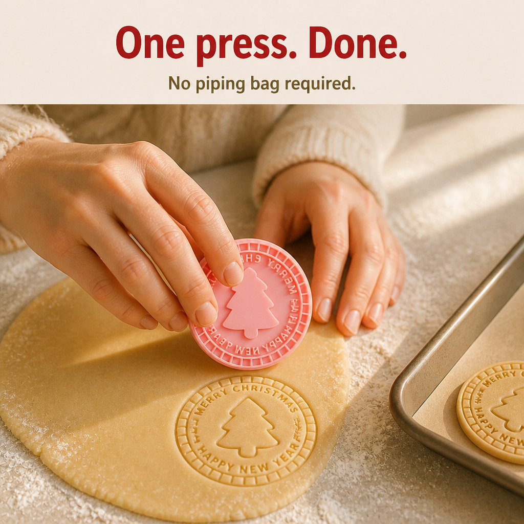 Bakewell Lane – 3D Embossed Cookie Stamp And Cutter Set