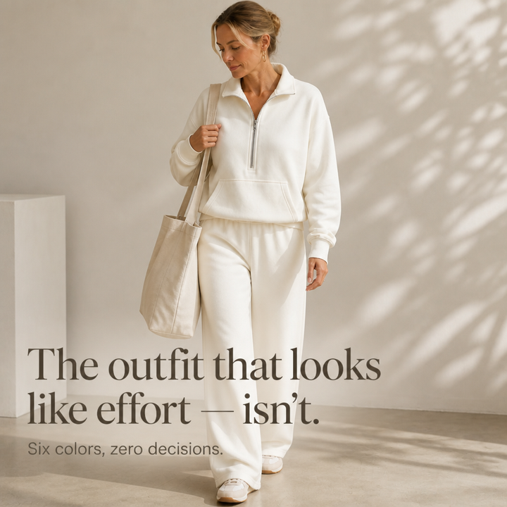 Easolde – Half-Zip Collar Lounge Set