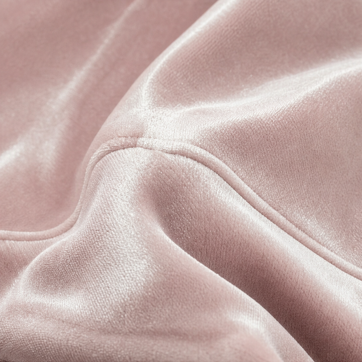 Wearbella – Half-Zip Funnel Neck Velour Pullover