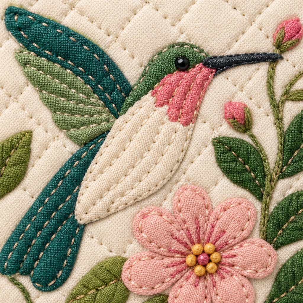 Wrenfield – Hummingbird Appliqué Mug Cozy Sewing Kit