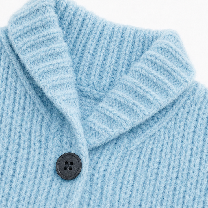 Wrapavia – Chunky Knit Button-Front Long Cardigan