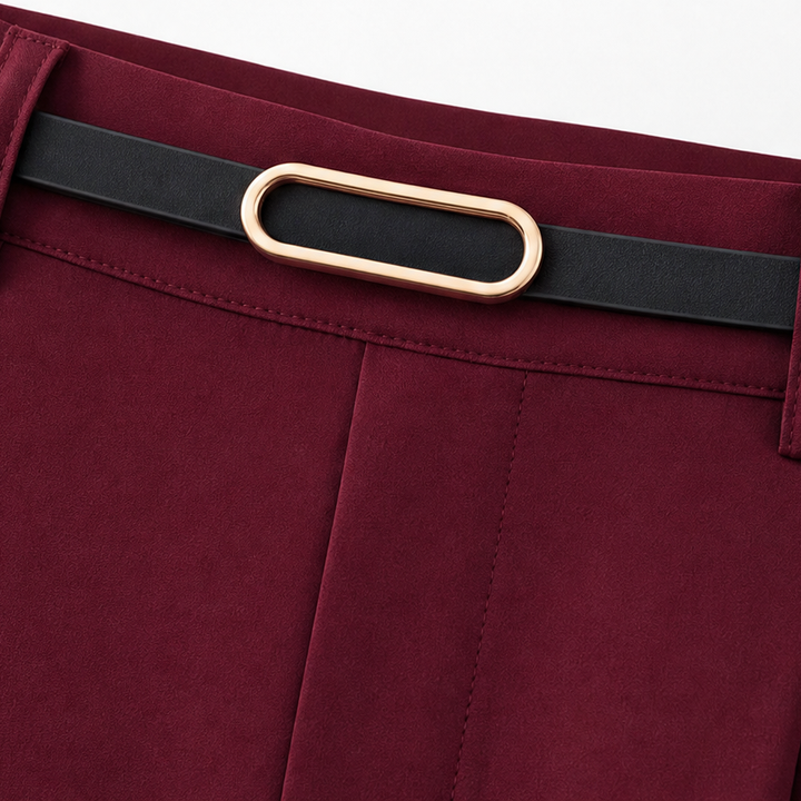 Lunetta – High-Waisted Pleated Wide-Leg Trousers