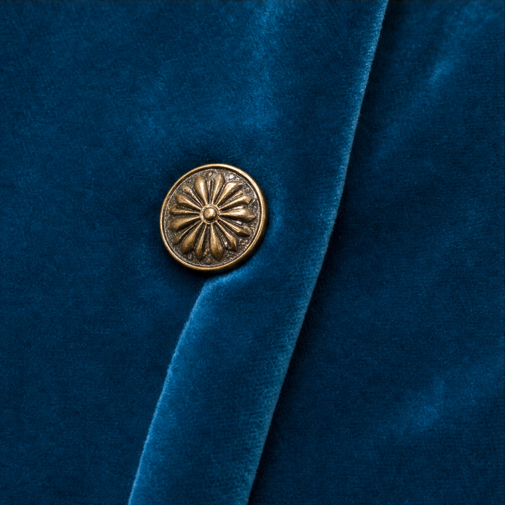 Velmora – Leopard-Lined Velvet Maxi Coat