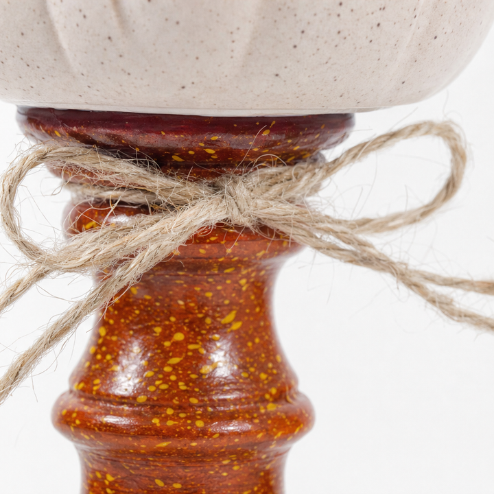 Harvestglow – Distressed Layered Pumpkin Candle Holder Trio (3-pack)