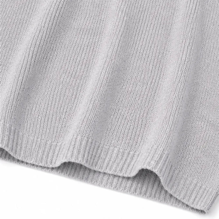 Elowyn – Soft V-Neck Knit Tunic Top for Women, Loose Drape