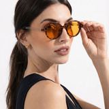 Eleanor | Women's Sunglasses with Acetate Frame Rounded Silhouette