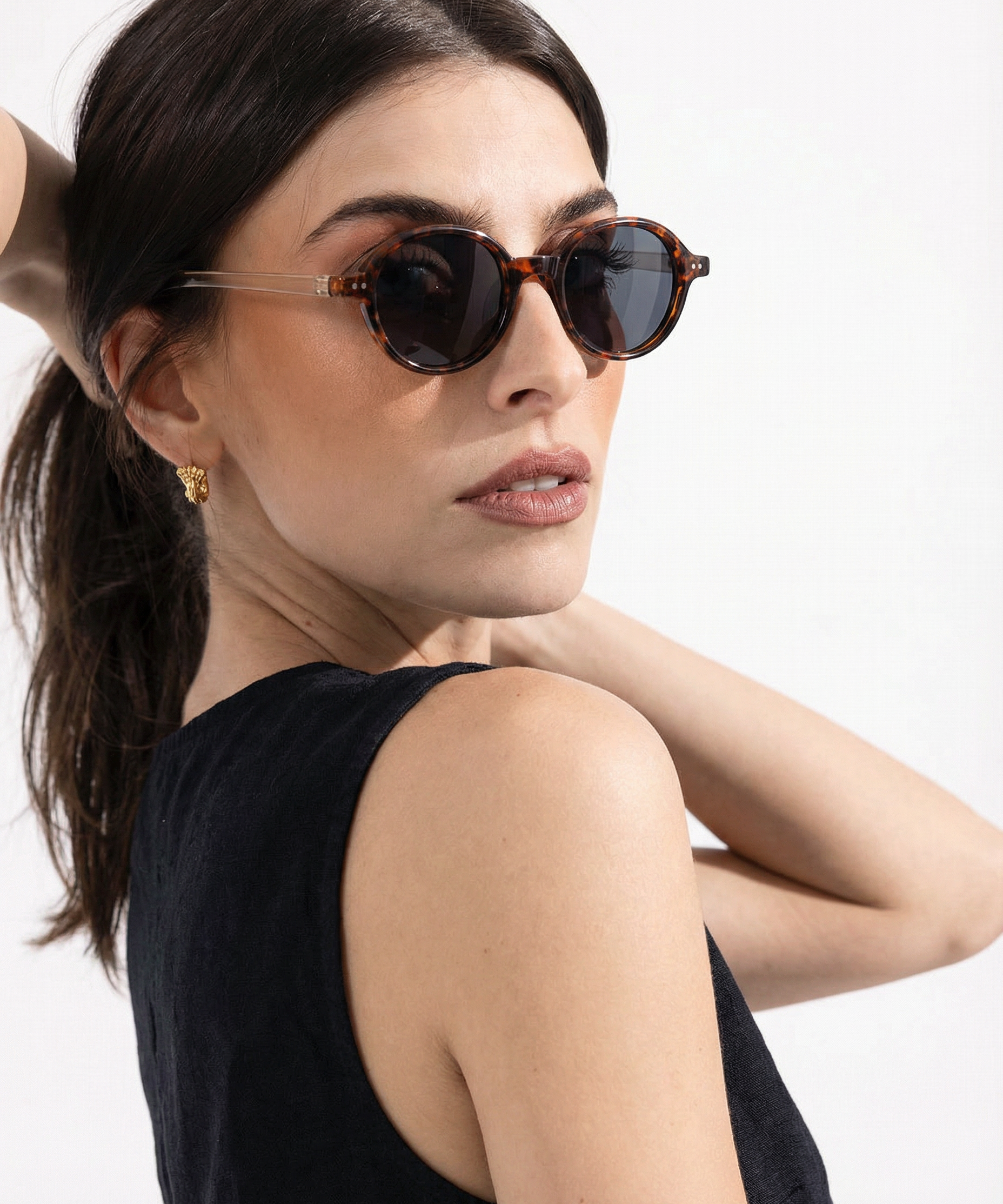 Eleanor | Women's Sunglasses with Acetate Frame Rounded Silhouette