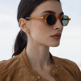 Clara | Women's Sunglasses with Translucent Amber Frame