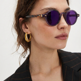 Clara | Women's Sunglasses with Translucent Amber Frame