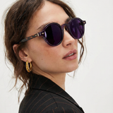 Clara | Women's Sunglasses with Translucent Amber Frame