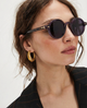 Clara | Women's Sunglasses with Translucent Amber Frame