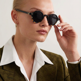 Clara | Women's Sunglasses with Translucent Amber Frame