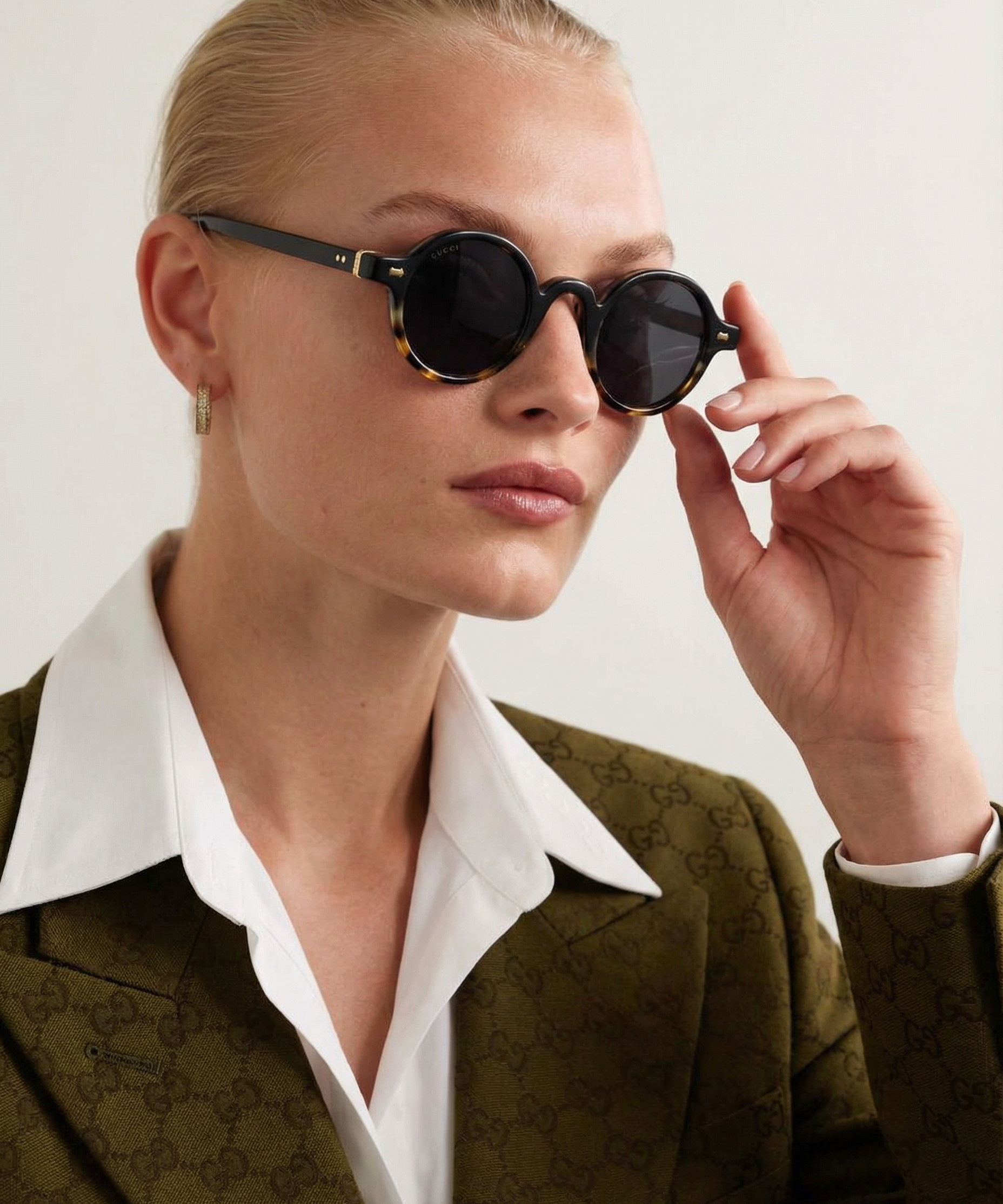 Clara | Women's Sunglasses with Translucent Amber Frame