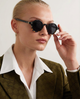 Clara | Women's Sunglasses with Translucent Amber Frame