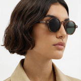 Clara | Women's Sunglasses with Translucent Amber Frame