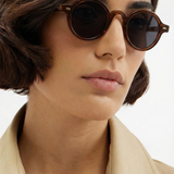 Clara | Women's Sunglasses with Translucent Amber Frame