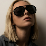 Natalie | Women's Aviator Sunglasses with Double Bridge and Metal Frame