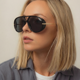 Natalie | Women's Aviator Sunglasses with Double Bridge and Metal Frame