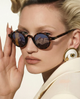 Clara | Women's Sunglasses with Translucent Amber Frame