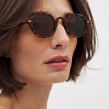 Clara | Women's Sunglasses with Translucent Amber Frame