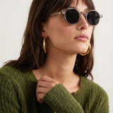 Clara | Women's Sunglasses with Translucent Amber Frame