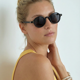 Clara | Women's Sunglasses with Translucent Amber Frame