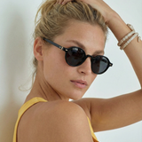 Clara | Women's Sunglasses with Translucent Amber Frame