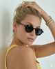 Clara | Women's Sunglasses with Translucent Amber Frame