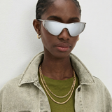 Elise | Women's Sunglasses with Metal Frame and Shield Silhouette