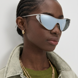 Elise | Women's Sunglasses with Metal Frame and Shield Silhouette
